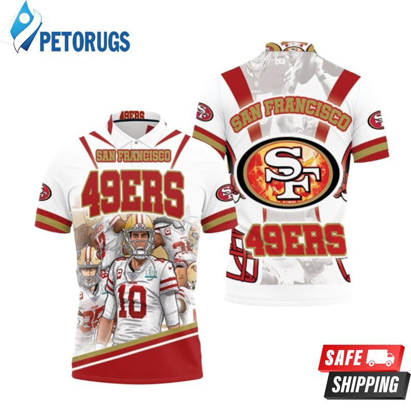 San Francisco 49ers Nfc West Division 2021 Super Bowl Printed Polo Shirt