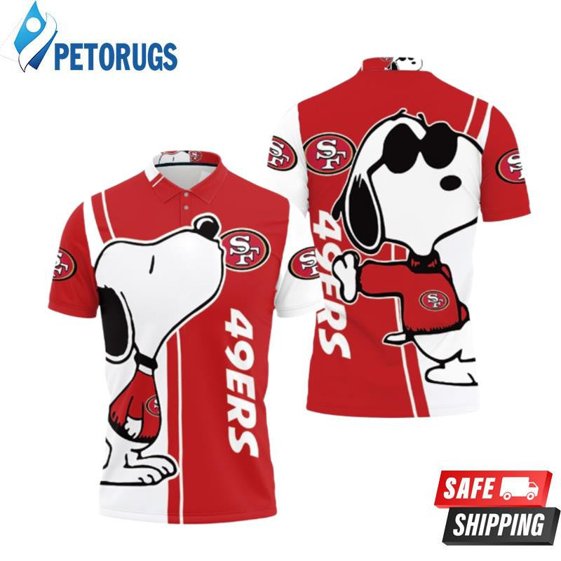 San Francisco 49ers Snoopy Lover Printed Polo Shirt