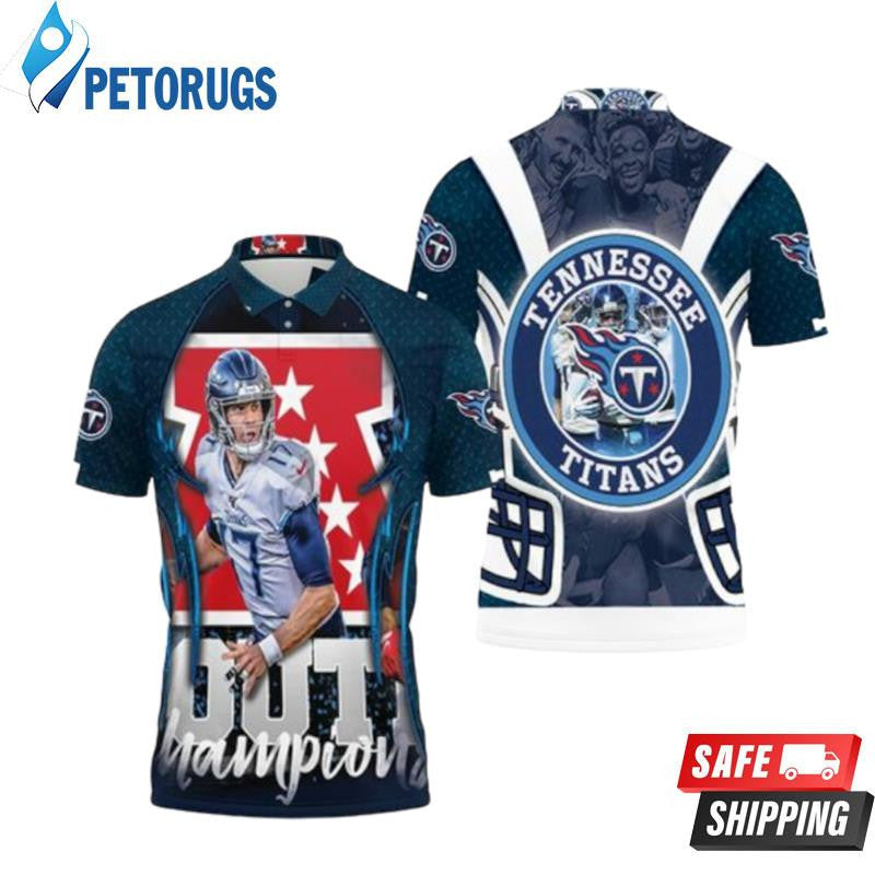 Ryan Tannehill 17 Tennessee Titans Afc South Division Champions Super Bowl 2021 Printed Polo Shirt