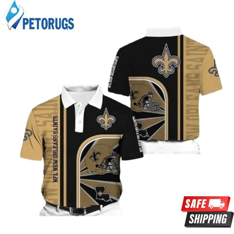 New Orleans Saints Printed Polo Shirt