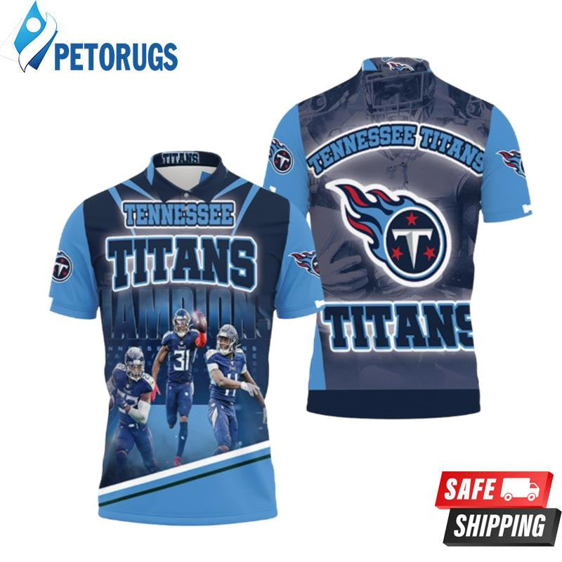 Afc South Division Champions Tennessee Titans Super Bowl 2021 Printed Polo Shirt