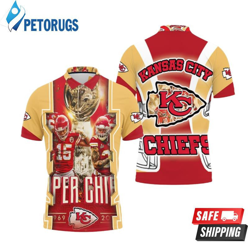 Afc West Division Kansas City Chiefs Champions 2021 Super Bowl Printed Polo Shirt