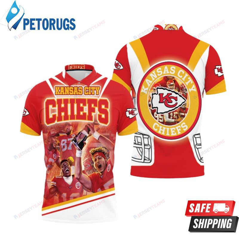 Afc West Division Champions Kansas City Chiefs Super Bowl 2021 Printed Polo Shirt