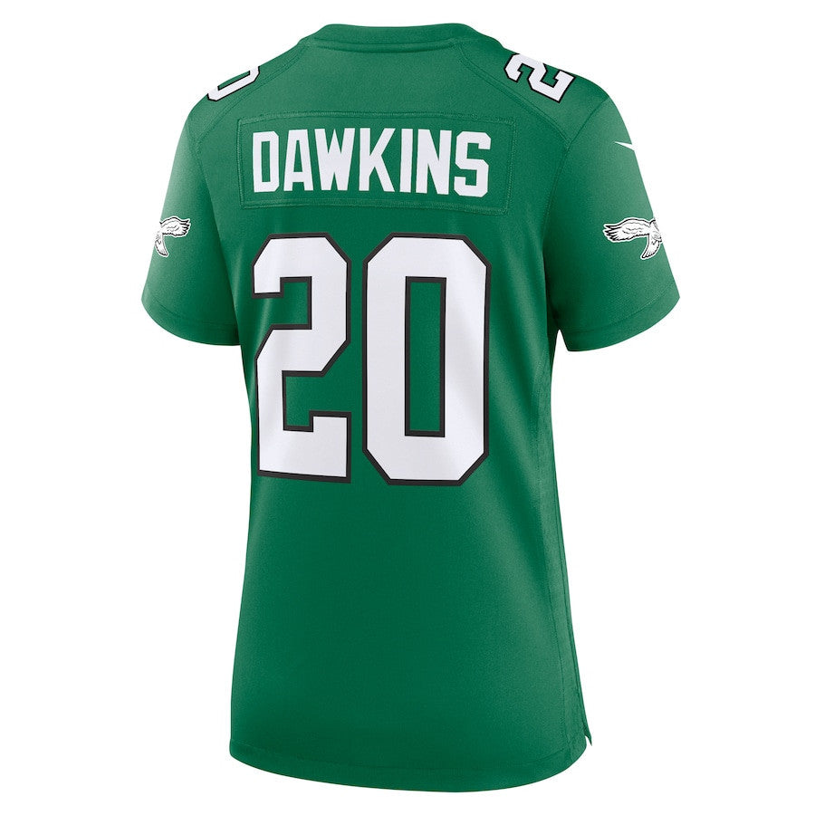 Brian Dawkins 20 Philadelphia Eagles Women Alternate Game Jersey - Kelly Green