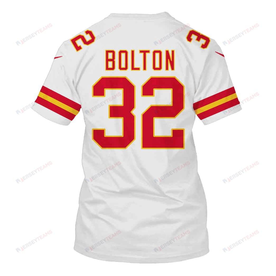 Nick Bolton 32 Kansas City Chiefs Super Bowl LVIII All Over Print T-shirt - White