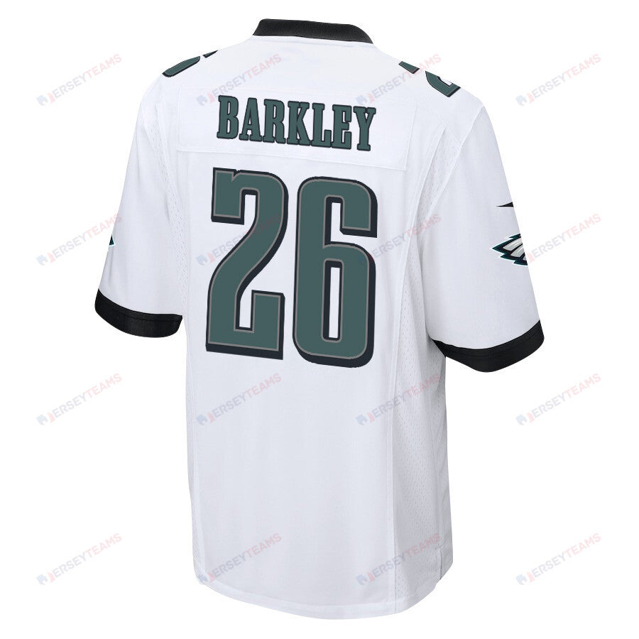 Saquon Barkley 26 Philadelphia Eagles Game Men Jersey - White