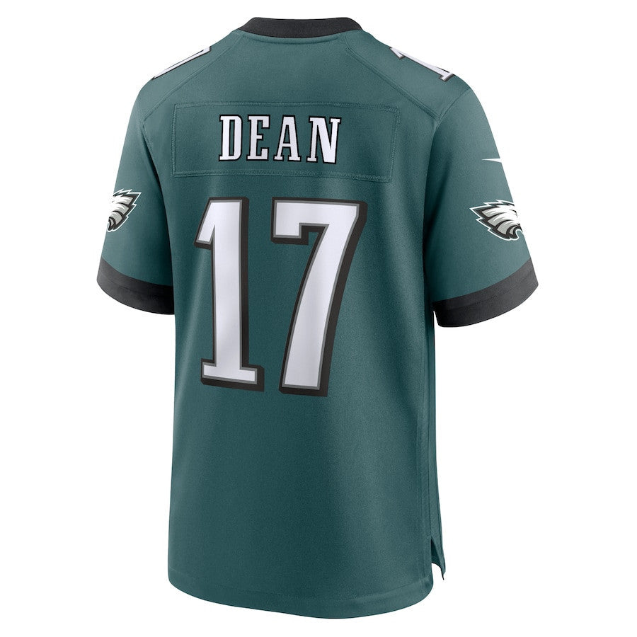 Nakobe Dean 17 Philadelphia Eagles Team Game Men Jersey - Midnight Green