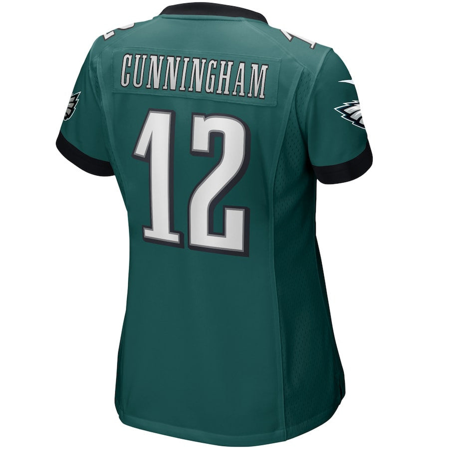 Randall Cunningham 12 Philadelphia Eagles Women's Game Retired Player Jersey - Midnight Green