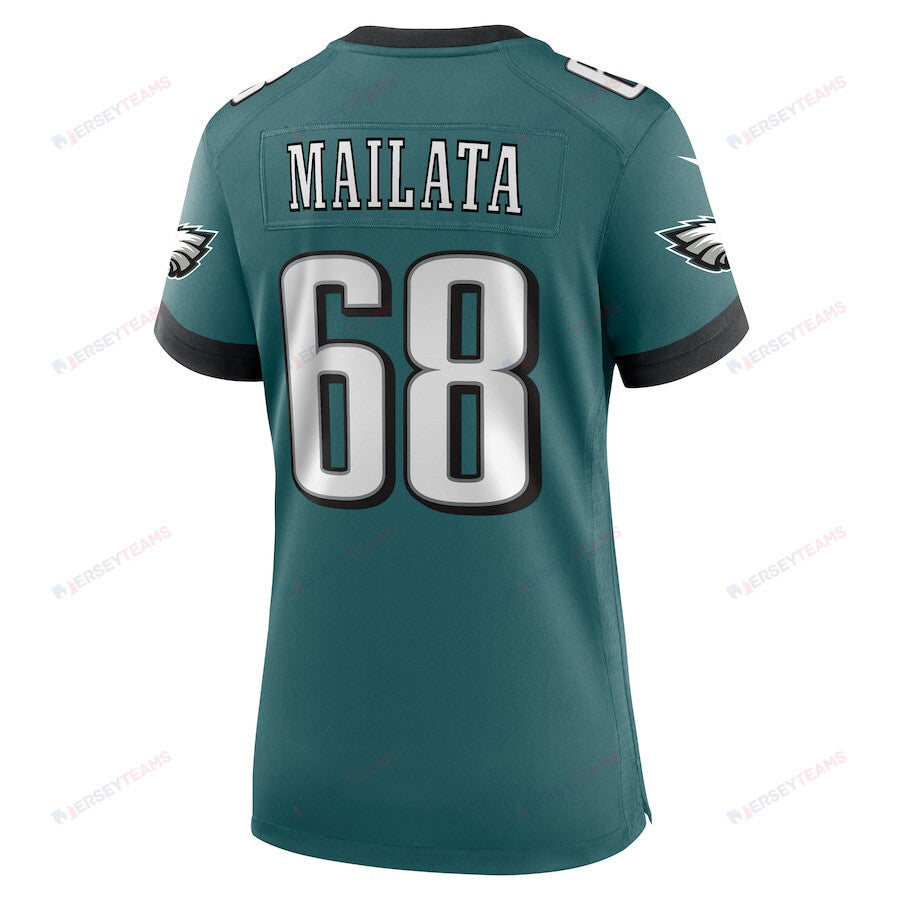 Jordan Mailata 68 Philadelphia Eagles Women's Team Game Jersey - Midnight Green
