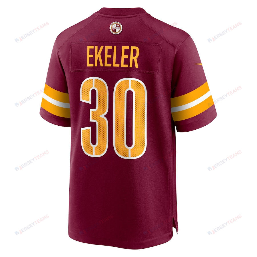 Austin Ekeler 30 Washington Commanders Game Men Jersey - Burgundy