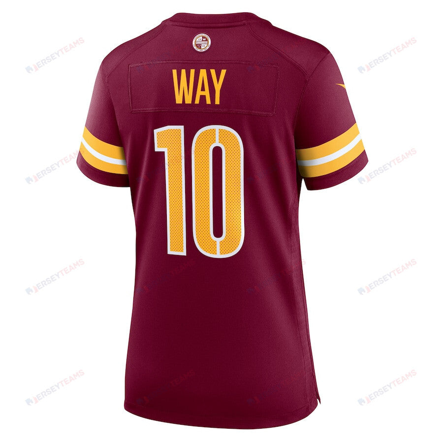 Tress Way 10 Washington Commanders Women's Game Jersey - Burgundy