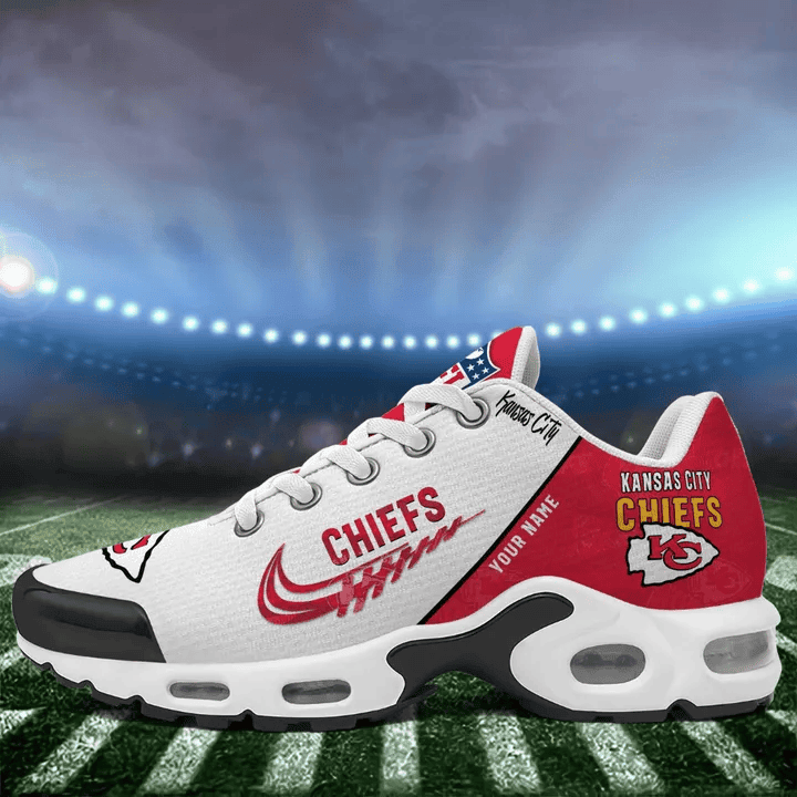 Kansas City Chiefs Custom Name TN Shoes Sneakers For Men And Women - Red