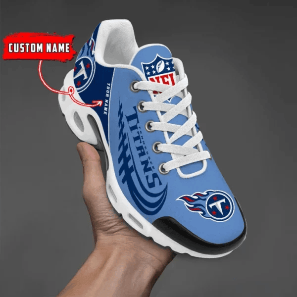 Tennessee Titans Custom Name Air Max Shoes Sneakers For Men And Women - Blue