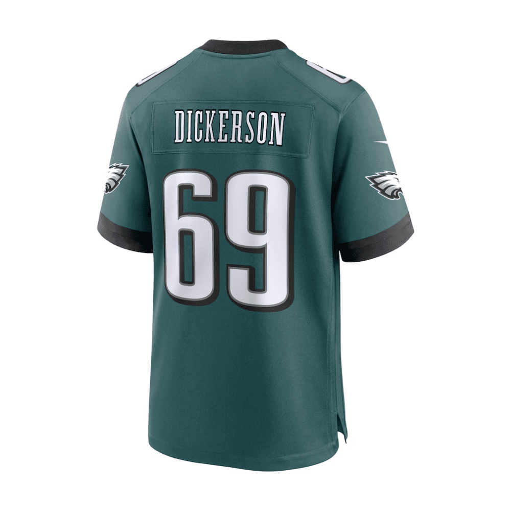Landon Dickerson 69 Philadelphia Eagles 2025 Pro Bowl Patch Game Men Jersey - Midnight Green