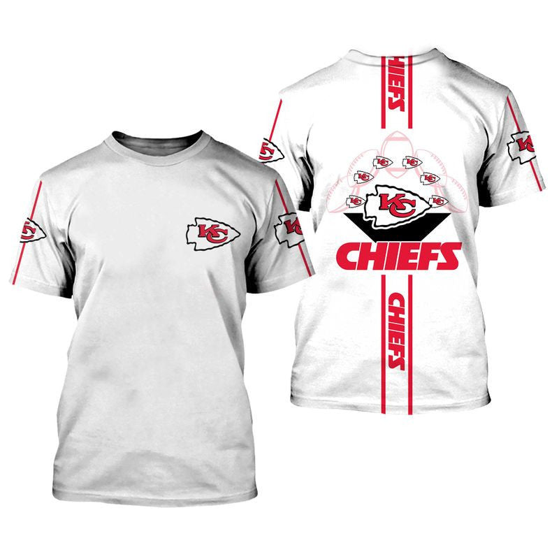Kansas City Chiefs Limited Edition All Over Printed T-Shirt - White