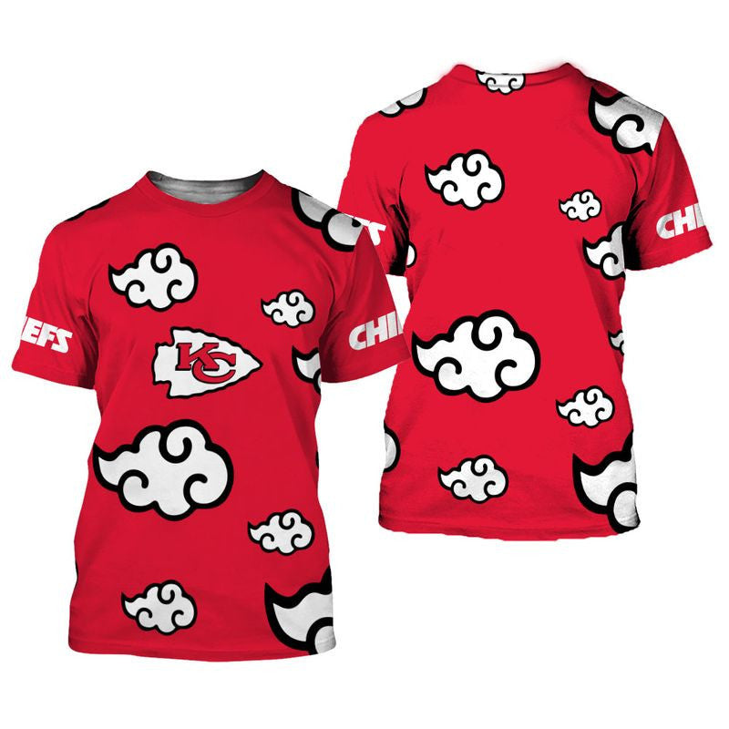Kansas City Chiefs Ninja Cloud Limited Edition All Over Printed T-Shirt - Red