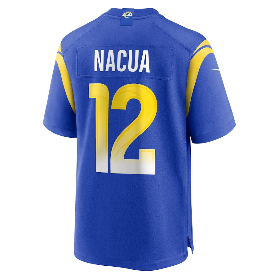 Puka Nacua 12 Los Angeles Rams Youth Game Player Jersey - Royal