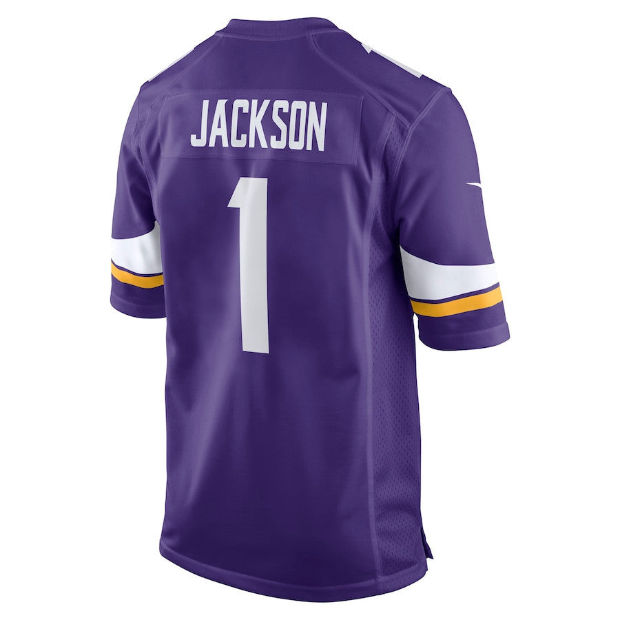 Donovan Jackson 1 Minnesota Vikings 2025 Draft First Round Pick Game Men Jersey - Purple