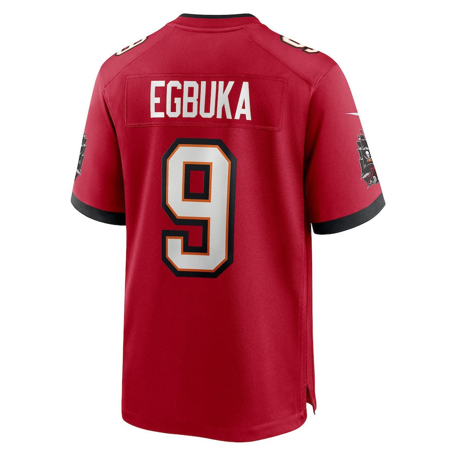 Emeka Egbuka 9 Tampa Bay Buccaneers 2025 NFL Draft First Round Pick Game Men Jersey - Red