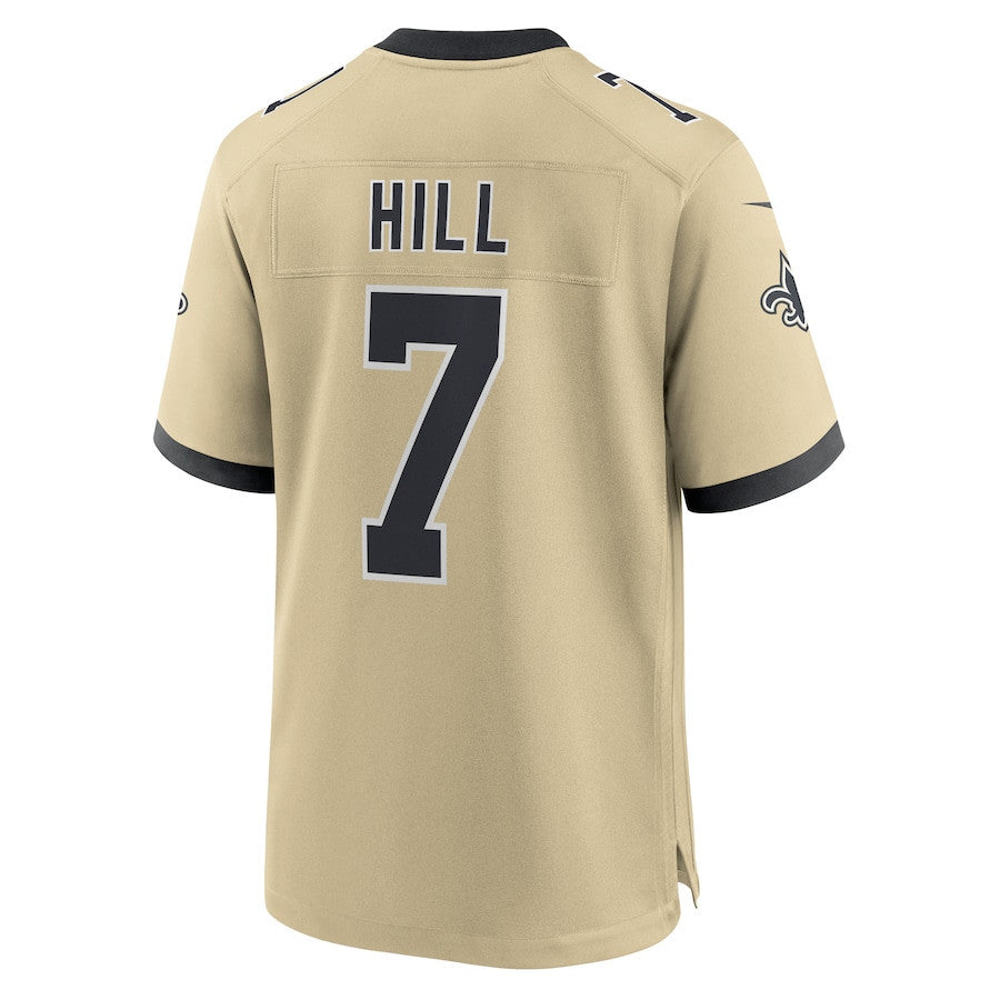Taysom Hill 7 New Orleans Saints Gameday Golds Alternate Game Men Jersey - Gold