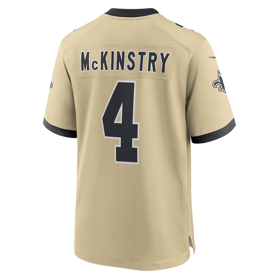 Ga'Quincy McKinstry 4 New Orleans Saints Gameday Golds Alternate Game Men Jersey - Gold