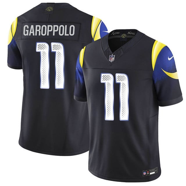 Jimmy Garoppolo 11 Los Angeles Rams Vapor F.U.S.E. Limited Rivalry Series Men Jersey - Black