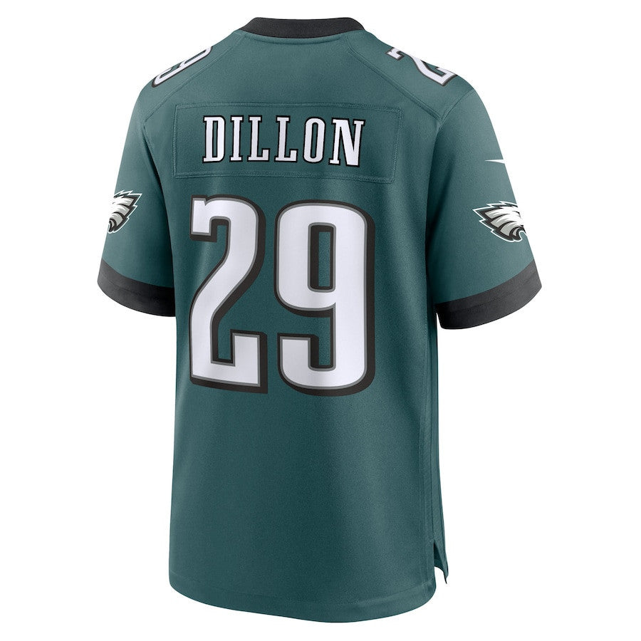 AJ Dillon 29 Philadelphia Eagles Team Game Men Jersey - Midnight Green