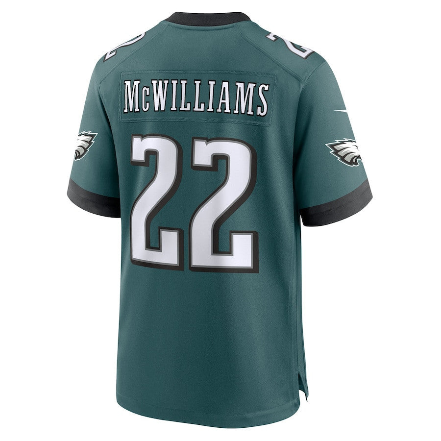 Mac McWilliams 22 Philadelphia Eagles Team Game Men Jersey - Midnight Green