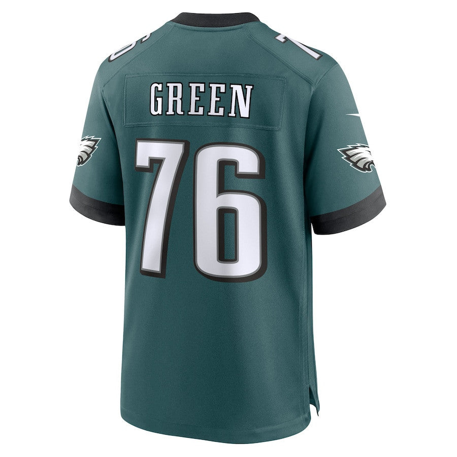 Kenyon Green 76 Philadelphia Eagles Team Game Men Jersey - Midnight Green