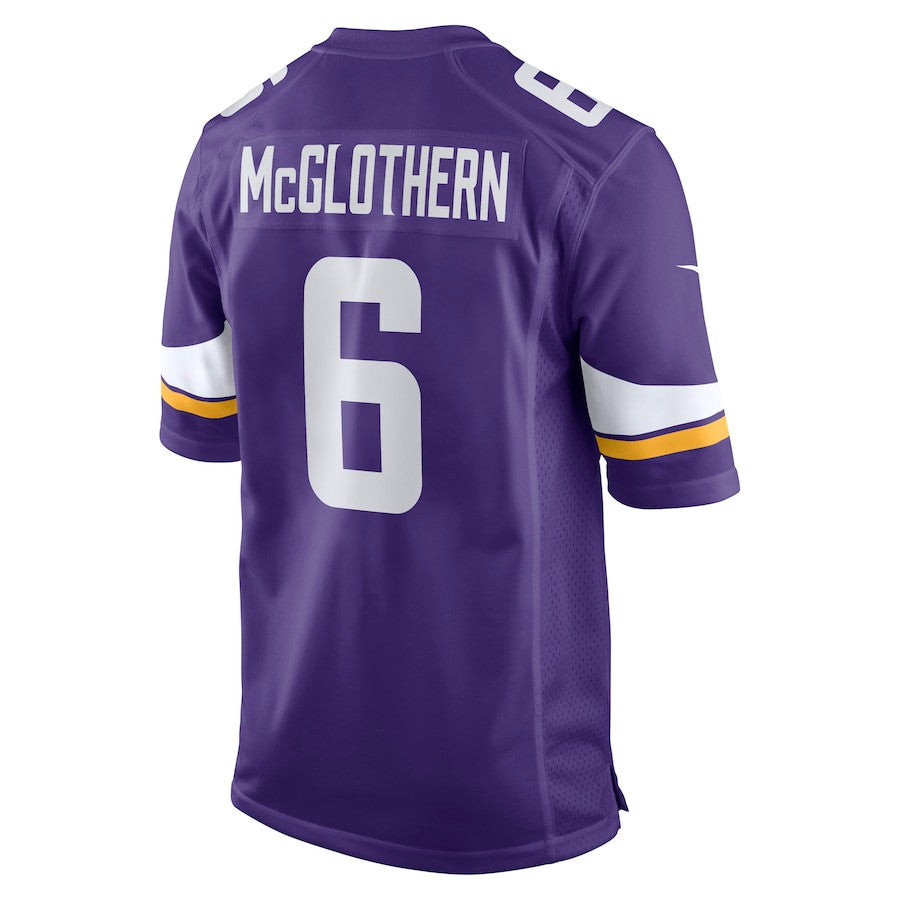 Dwight McGlothern 6 Minnesota Vikings Team Game Men Jersey - Purple