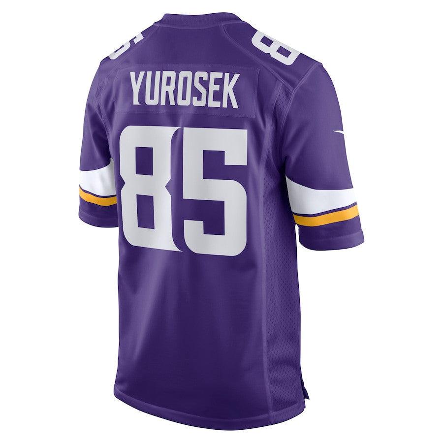 Ben Yurosek 85 Minnesota Vikings Team Game Men Jersey - Purple