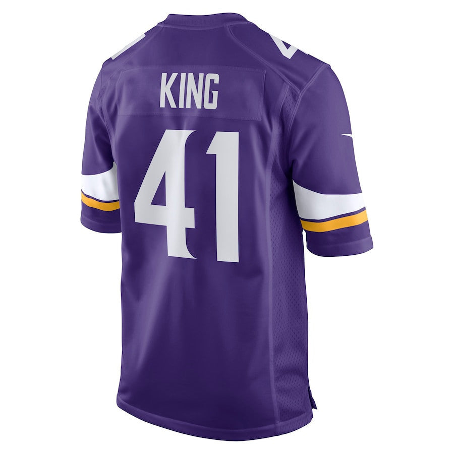 Kobe King 41 Minnesota Vikings Team Game Men Jersey - Purple