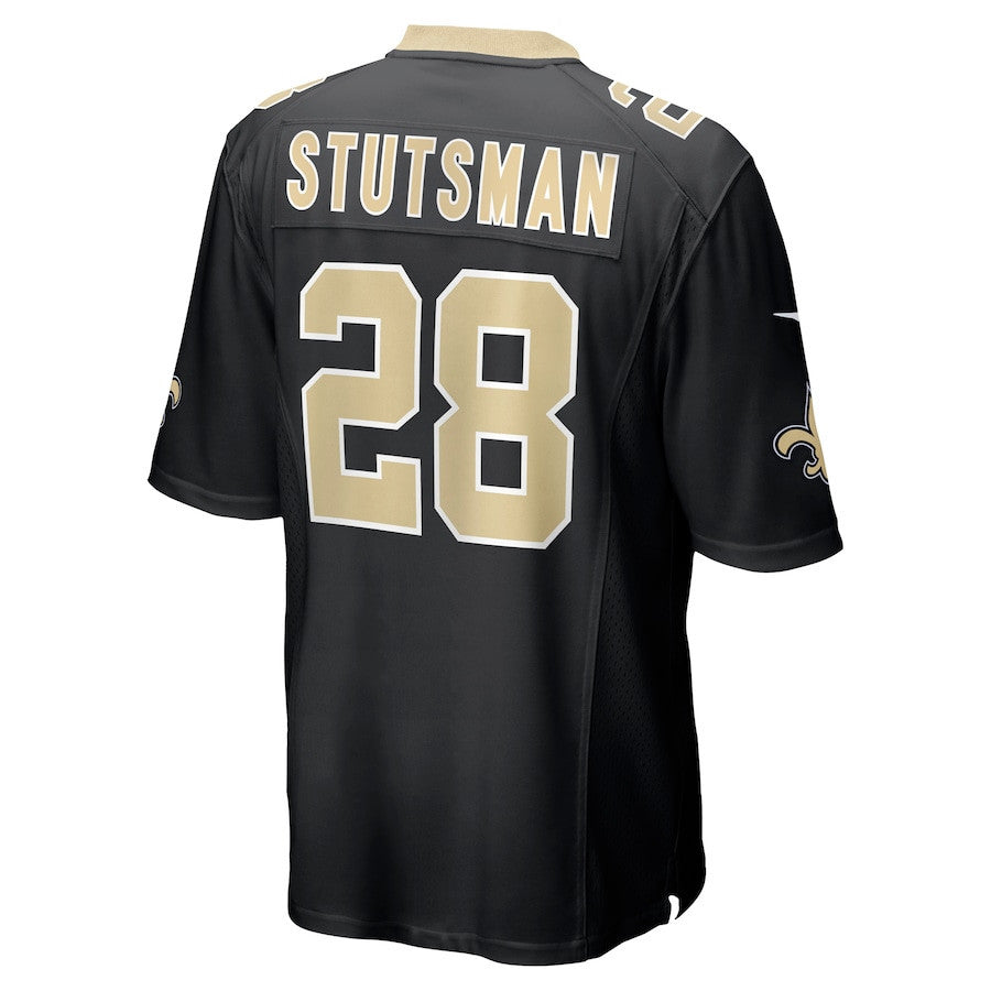 Danny Stutsman 28 New Orleans Saints Team Game Men Jersey - Black