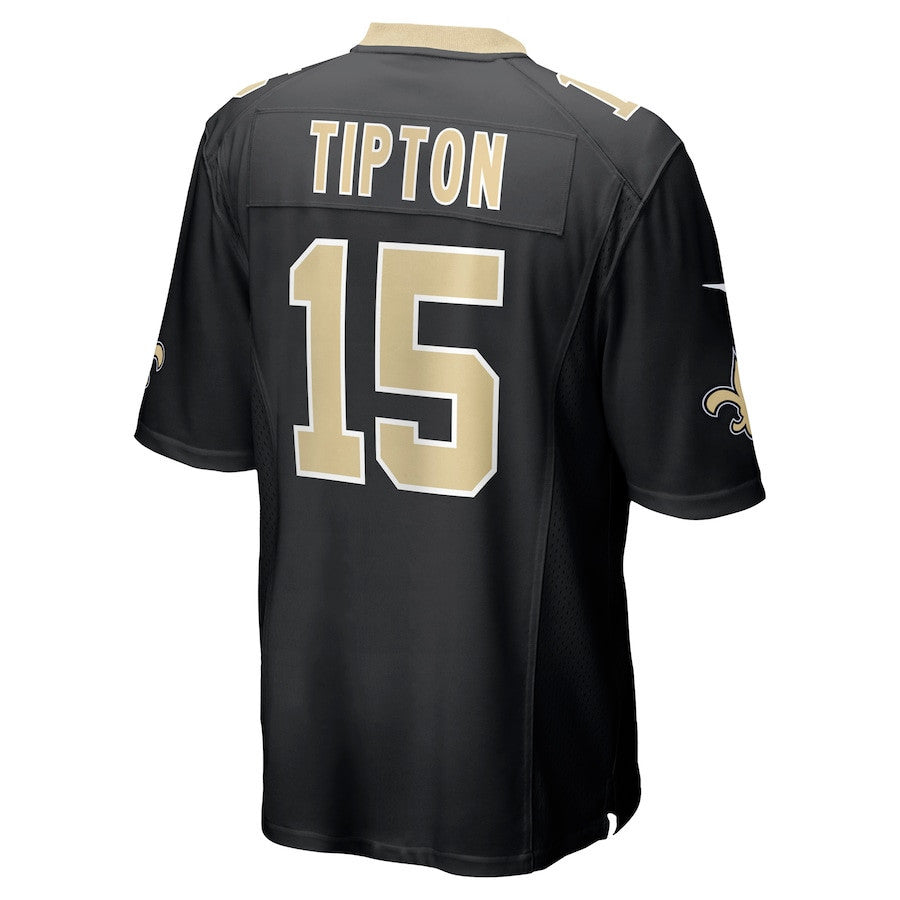 Mason Tipton 15 New Orleans Saints Team Game Men Jersey - Black