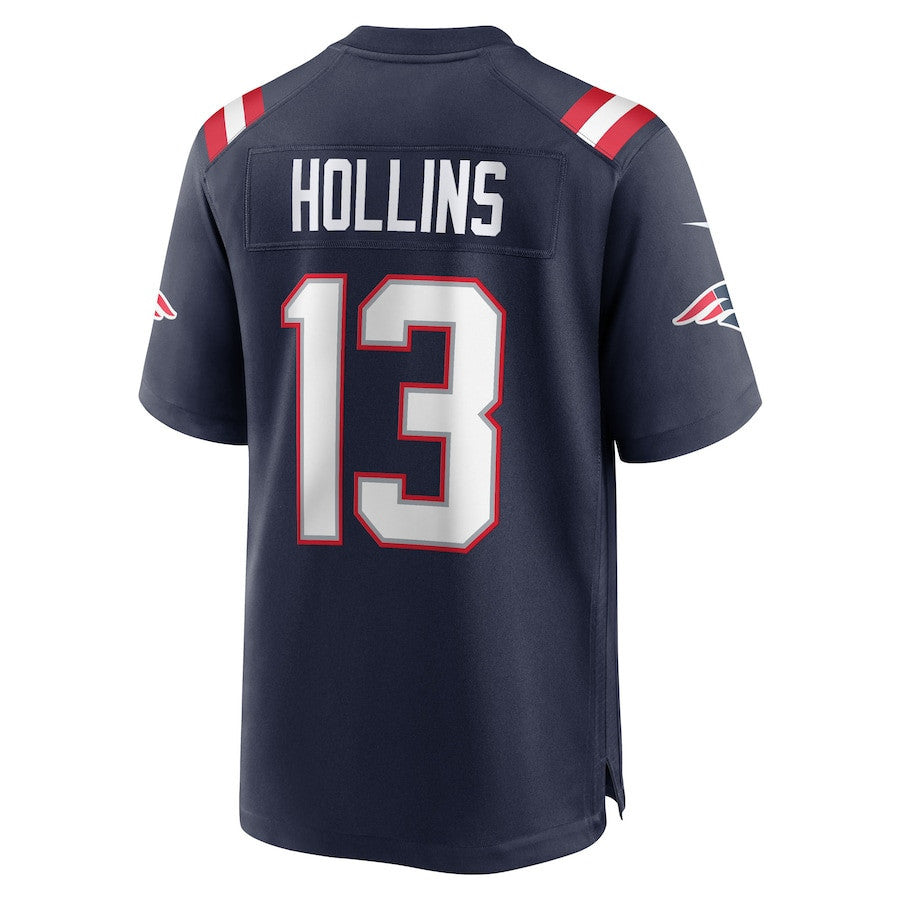 Mack Hollins 13 New England Patriots Team Game Men Jersey - Navy