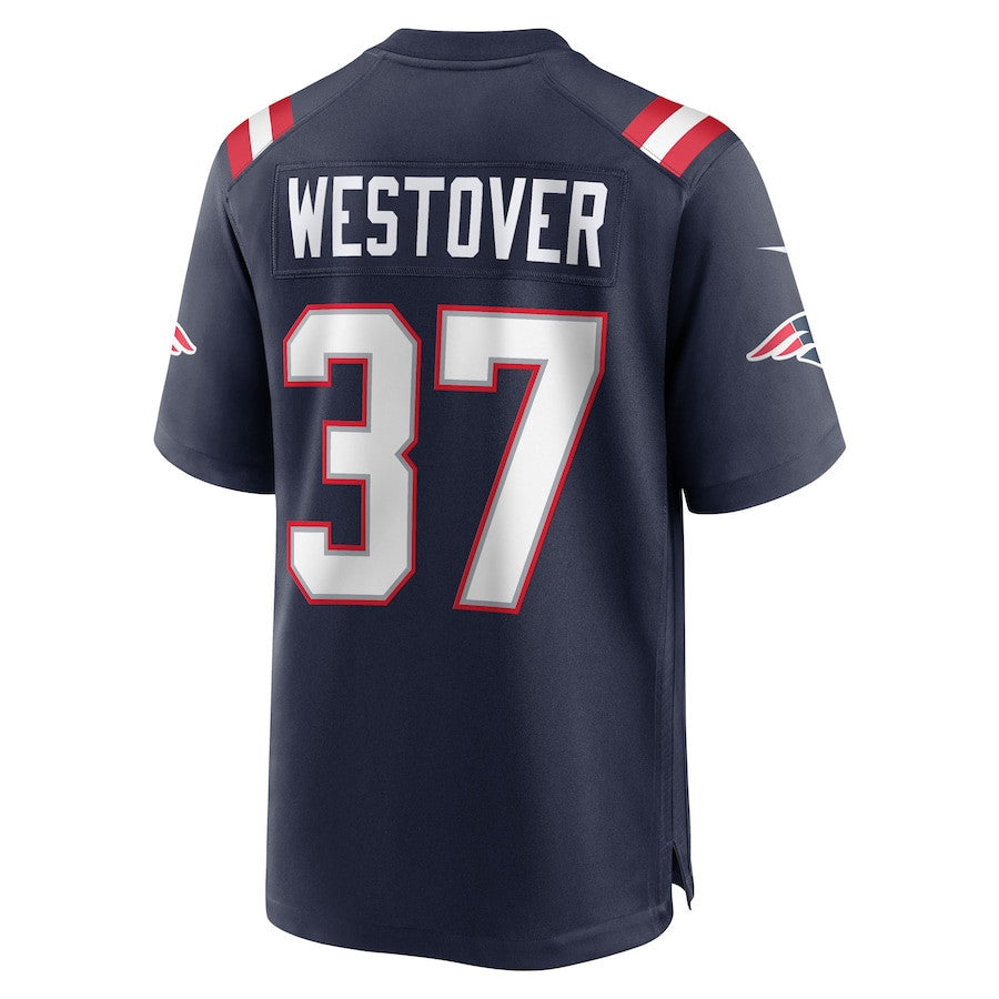 Jack Westover 37 New England Patriots Team Game Men Jersey - Navy