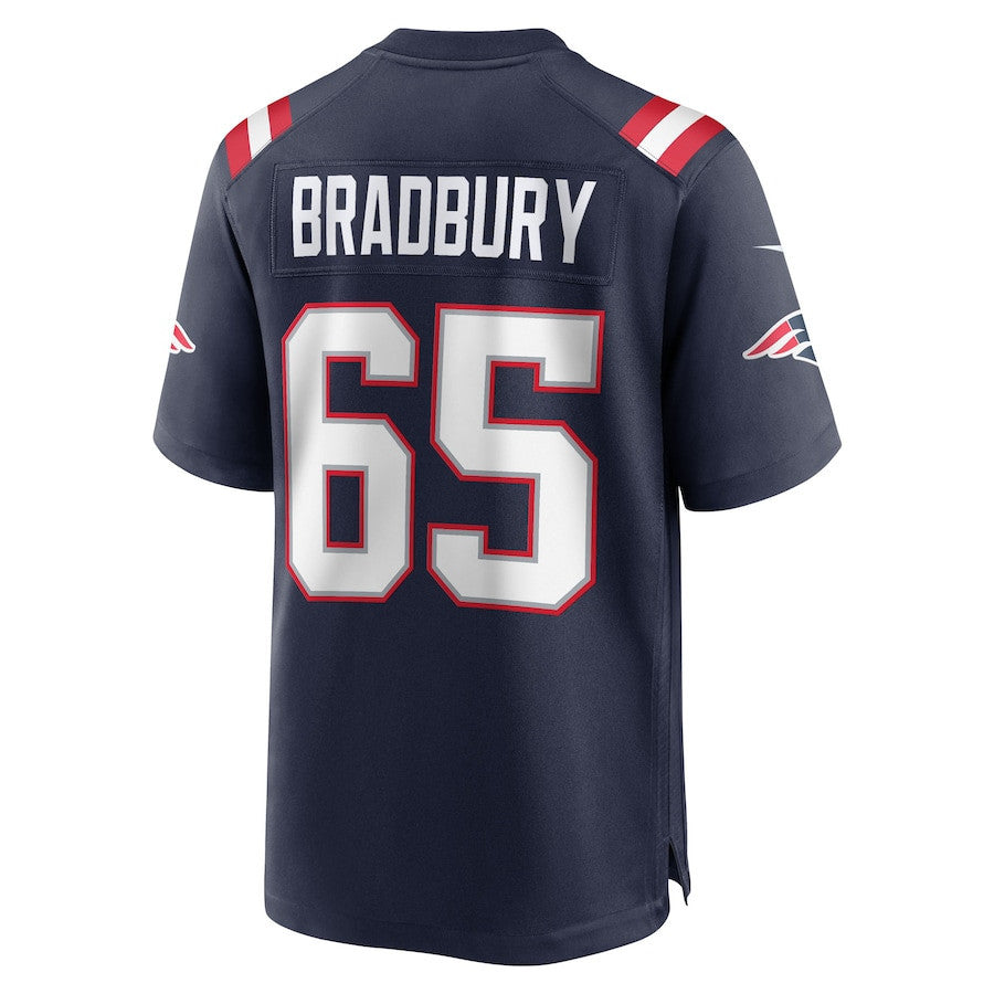 Garrett Bradbury 65 New England Patriots Team Game Men Jersey - Navy