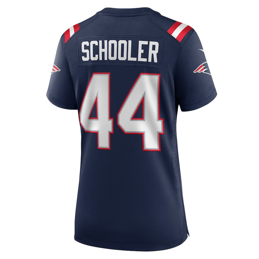 Brenden Schooler 44 New England Patriots Women's Team Game Jersey - Navy