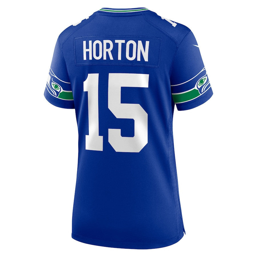 Tory Horton 15 Seattle Seahawks Women's Alternate 2 Game Jersey - Royal