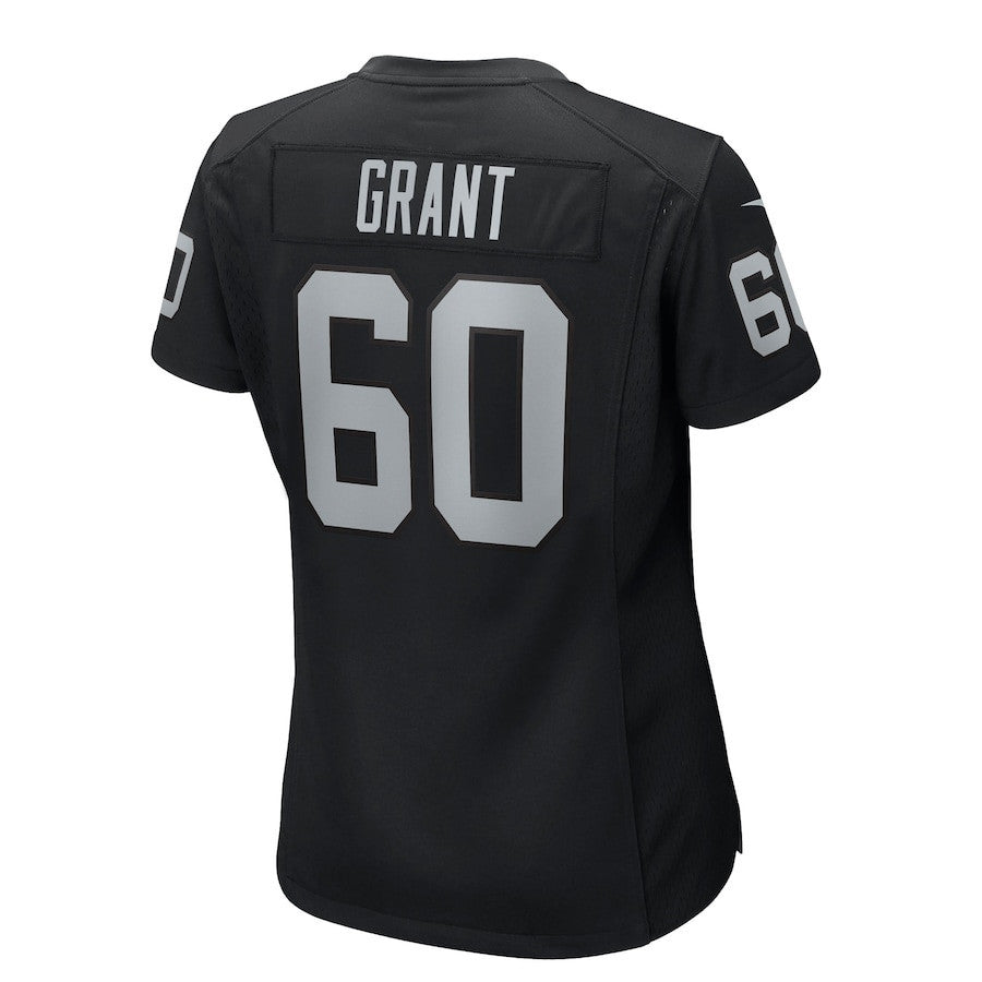 Charles Grant 60 Las Vegas Raiders Women's Team Game Jersey - Black