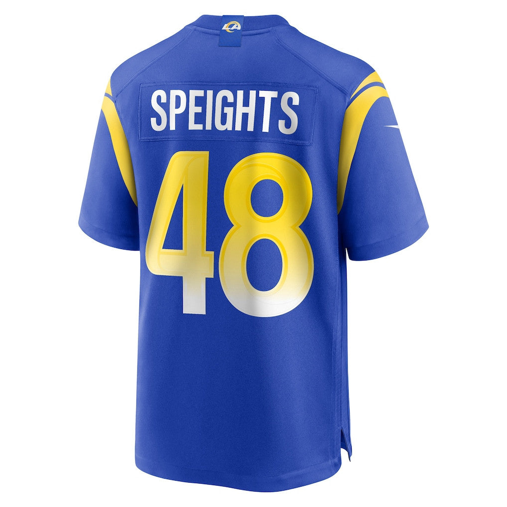 Omar Speights 48 Los Angeles Rams Team Game Men Jersey - Royal