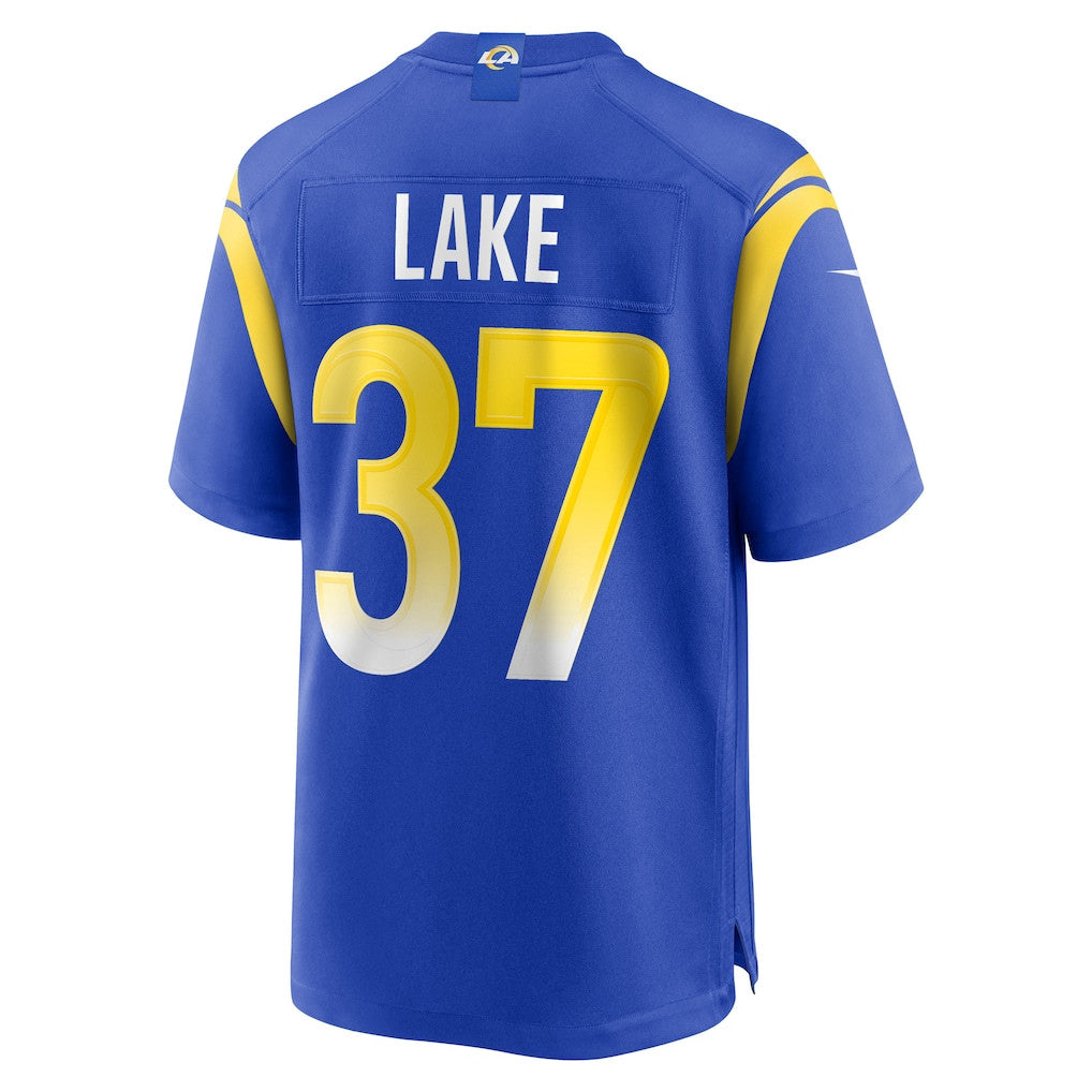 Quentin Lake 37 Los Angeles Rams Game Men Jersey - Royal
