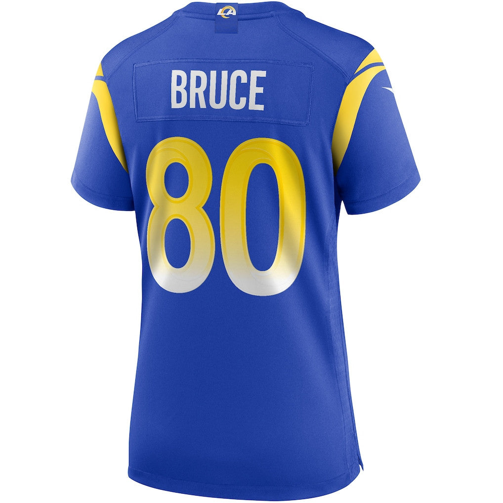 Isaac Bruce 80 Los Angeles Rams Women's Team Game Jersey - Royal