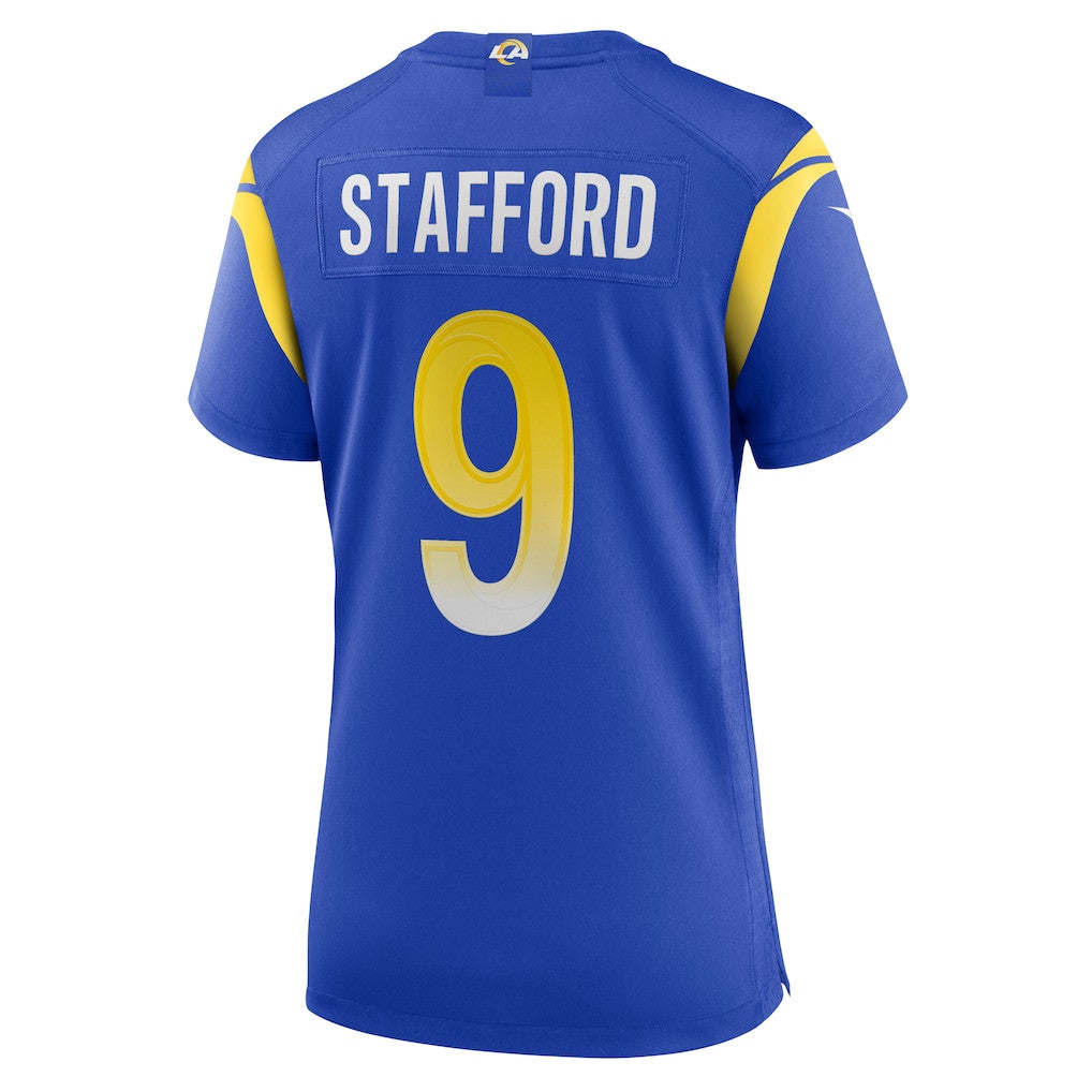 Matthew Stafford 9 Los Angeles Rams Women's Team Game Jersey - Royal