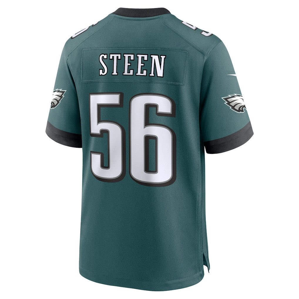 Tyler Steen 56 Philadelphia Eagles Team Game Men Jersey - Midnight Green