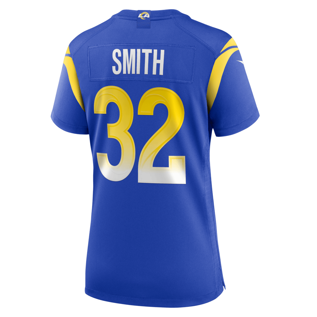 Christopher Smith 32 Los Angeles Rams Women's Team Game Jersey - Royal
