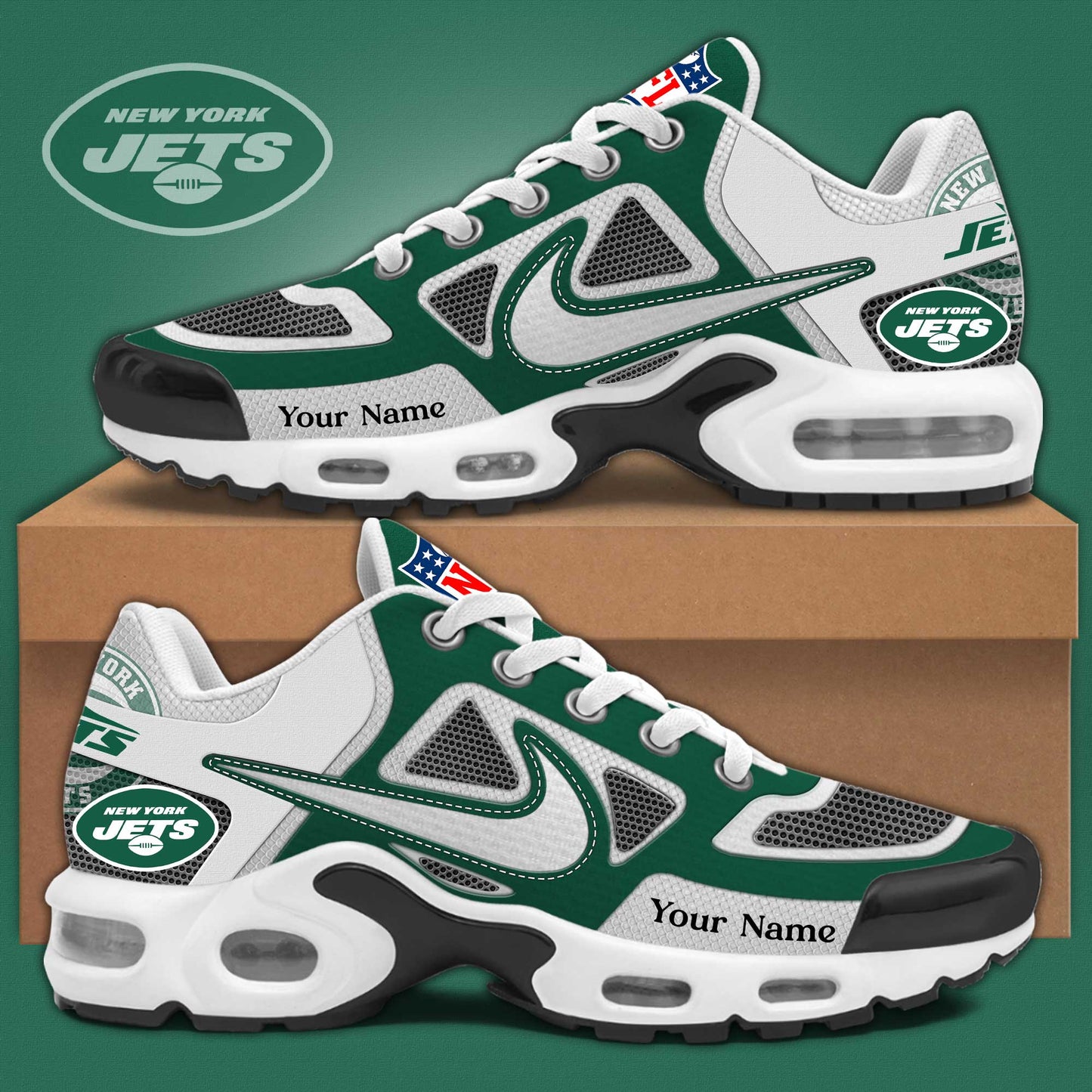 New York Jets Sport Limited Edition Custom Name Air Max Shoes Sneakers For Men And Women