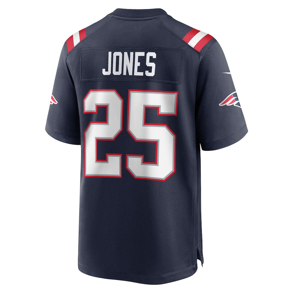 Marcus Jones 25 New England Patriots 2026 Super Bowl LX Game Player Jersey - Navy