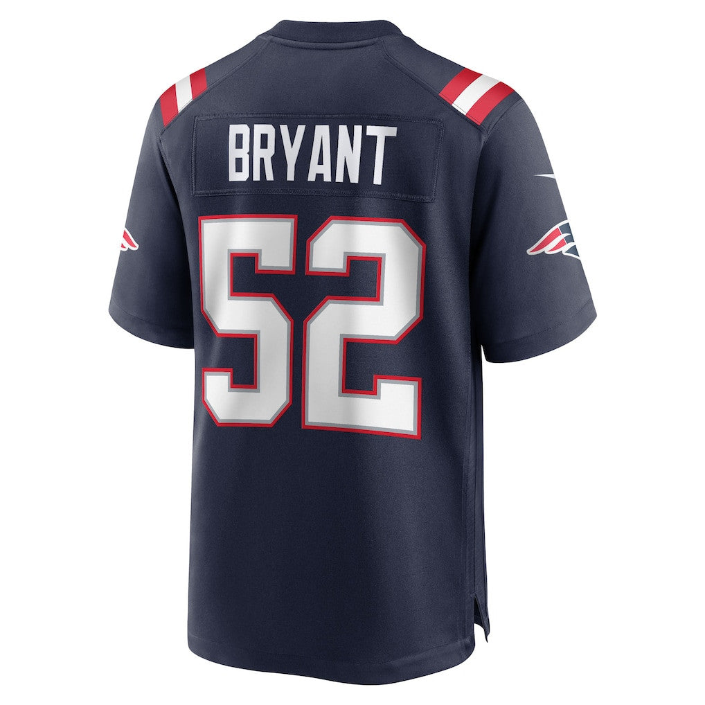 Marcus Bryant 52 New England Patriots 2026 Super Bowl LX Game Jersey - Navy