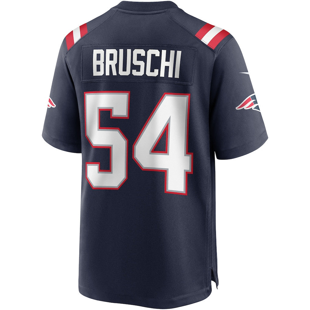 Tedy Bruschi 54 New England Patriots 2026 Super Bowl LX Game Jersey - Navy